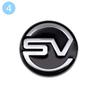 1Pcs Metal SV Car B-pillar Rear Trunk Emblem Badge Decorative Stickers For Range HSE DEF Rover Evoque Velar Discovery