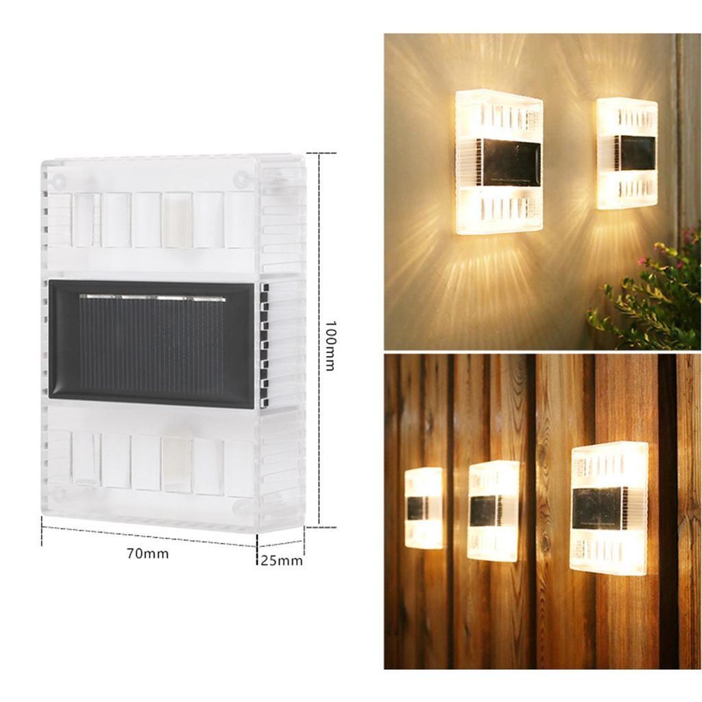 Солнечный настенный светильник, наружное украшение, сад, двор, домашний настенный светильник, водонепроницаемый светящийся вверх и вниз, уличный декоративный настенный светильник