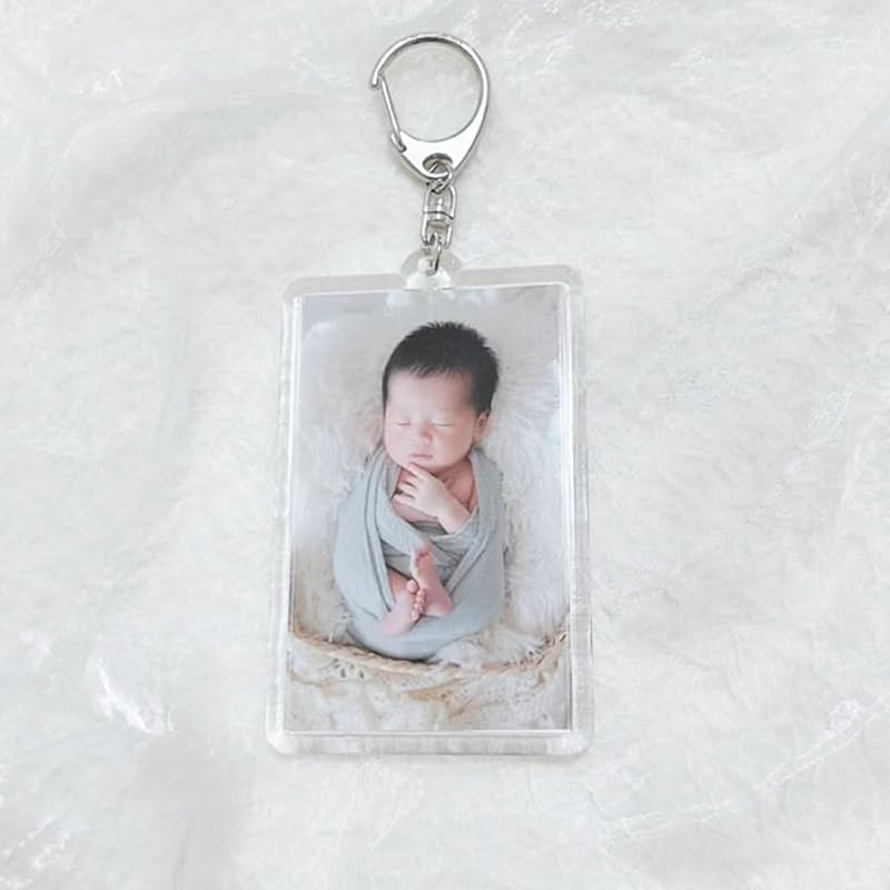 craft parts shop Instax holder Instax photo keychain key ring Hamepachi card size Oshikatsu(1, antique gold)