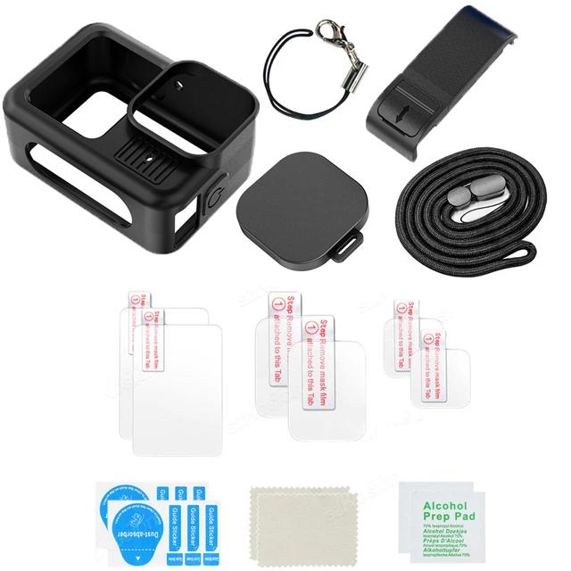 For Gopro Hero 13 Black Accessories Case Protective Housing Shell Protector Rubber Silicone + Lens Cap Strap For Go pro Hero13