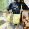 Весенняя садовая сумка кроссбоди со смайликом, нишевая сумка на плечо, новая милая женская портативная сумка для отдыха, высокая ценность для выхода в свет