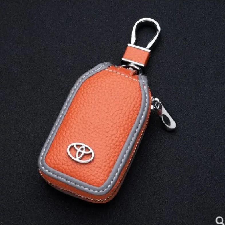 Premium Leather Car Key Case for Luxury Vehicles - Universal Fit