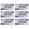 6Pcs Self Adhesive Tile Sticker 15x30cm  PVC Waterproof Anti Oil Peel and Stick Tile Backsplash for Kitchen Dining Room Bathroom