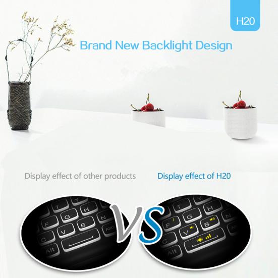 H20 Универсальная мини-клавиатура беспроводная воздушная с подсветкой тачпад мышь контроллер