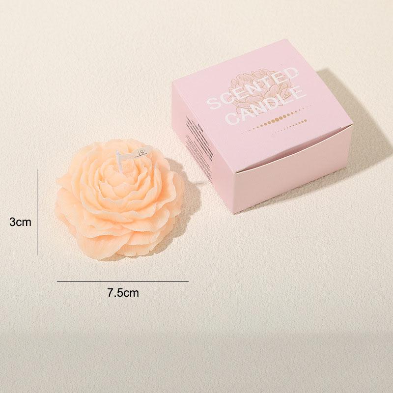 Ароматическая свеча Пион 1 шт. для дома, для сопровождения, ручной работы, ароматизированный твердый воск, атмосфера Дня матери, День святого Валентина