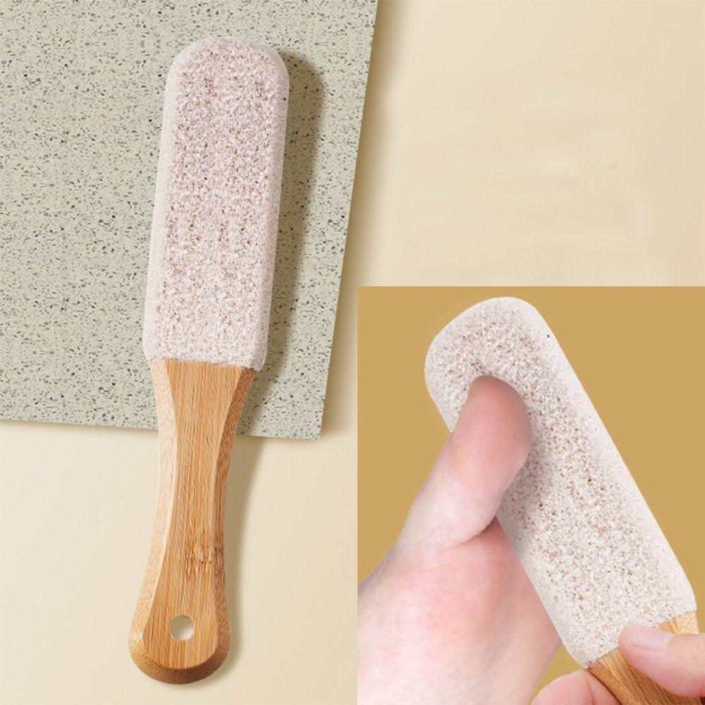 Silicon Carbide Foot Rasp Bamboo Pedicure Tool Durable Foot Sander For Feet