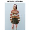 UR 2025 Spring Women's Retro Fair Isle Knit Sweater