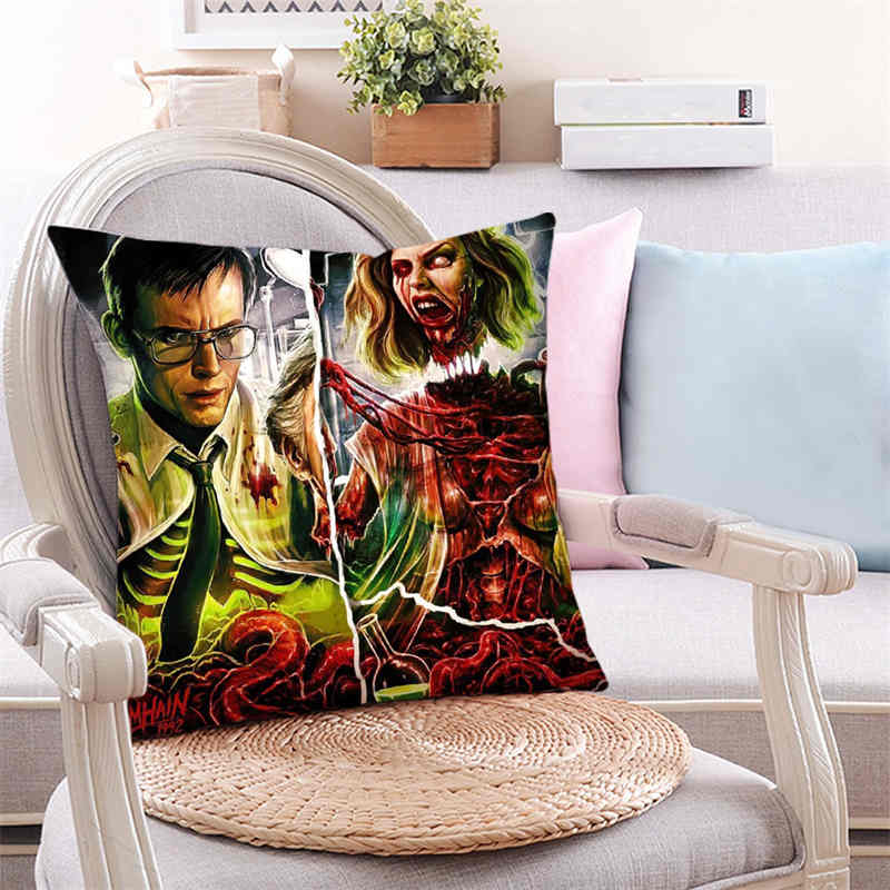 Новая наволочка Re Animator Ужасы Наволочка для подушки Чехол на подушку для стула Декоративные подушки для дивана Покрывало-подушка для автомобиля Sj-191