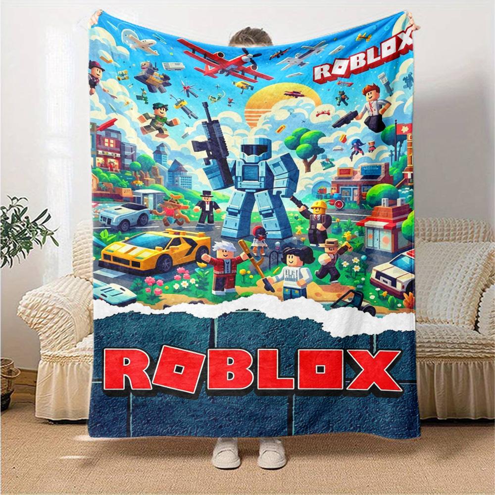 Roblox Blanket Soft Warm Cozy Great for Seaside Office Chair Couch for All Occasions Modern Style Ideal Gift for Friends Family Couples Picnic