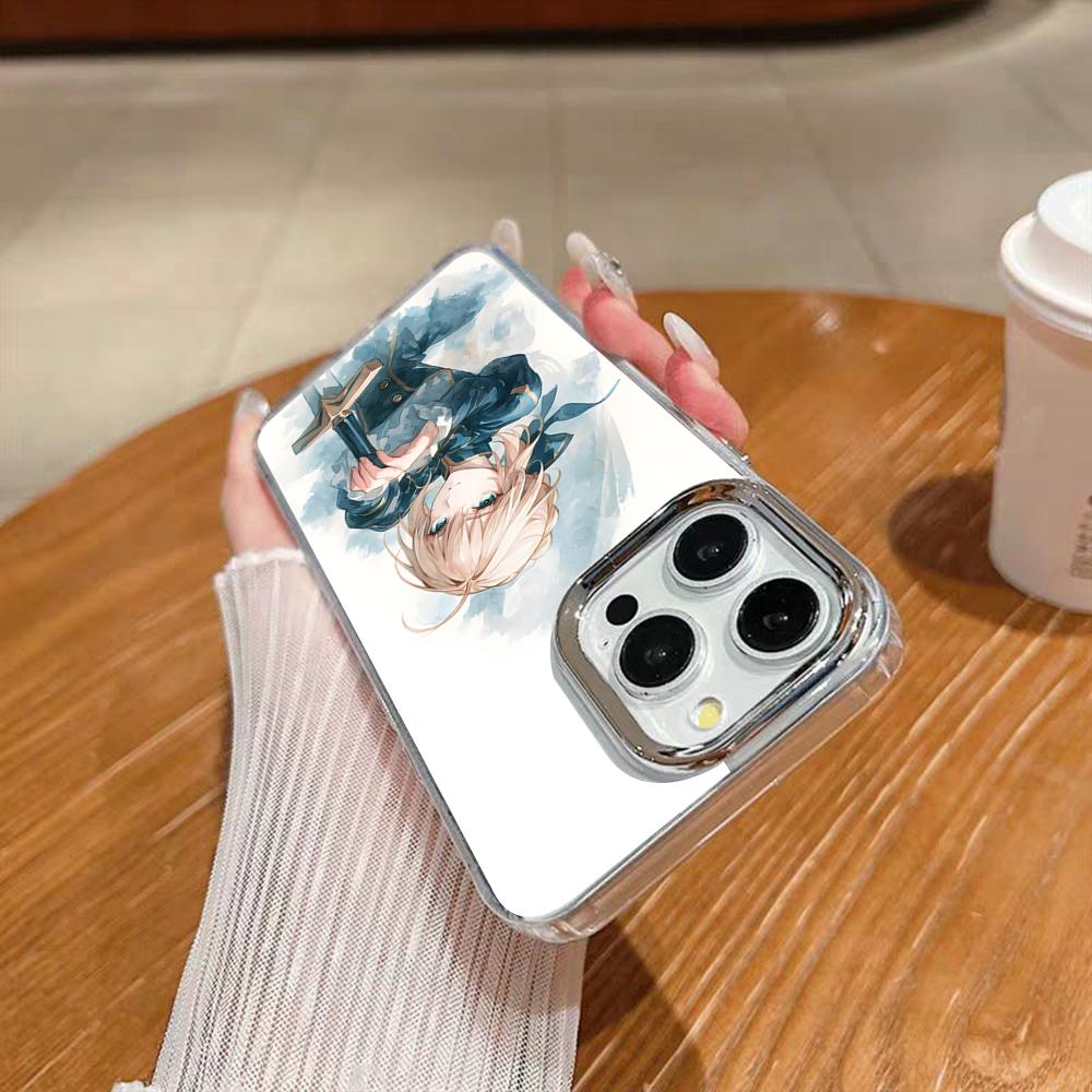 Чехол для телефона с изображением Аниме Fate S-Sabe для iPhone 17 16 15 14 13 12 11 Pro Max Xr Air Plus Силиконовый чехол Серебристый Жесткий чехол