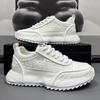 Men's Casual Shoes Winter Mesh Thick Soled Sneakers Luxury Jogging Dad Shoes for Men White Original Men Vulcanzed Shoes 2024 New