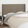 VidaXL Headboard with Ears Taupe 183x16x118-128 Cm Fabric3119458