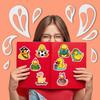 50 Cartoon Little Yellow Duck Stickers DIY Decorative Notebook Suitcase DIY Waterproof Stickers