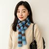 Korean Style Striped Scarf Narrow Winter Shawl Fashion Cashmere Knitted Scarf  Student