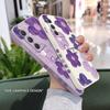 Фиолетовый цветок Чехол для телефона Для Samsung Galaxy A37 A57 Жидкий силиконовый чехол