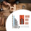 28Pcs Woodworking Hole Drill Locator Set Inclined Jig DIY Woodwork Tool Mortise