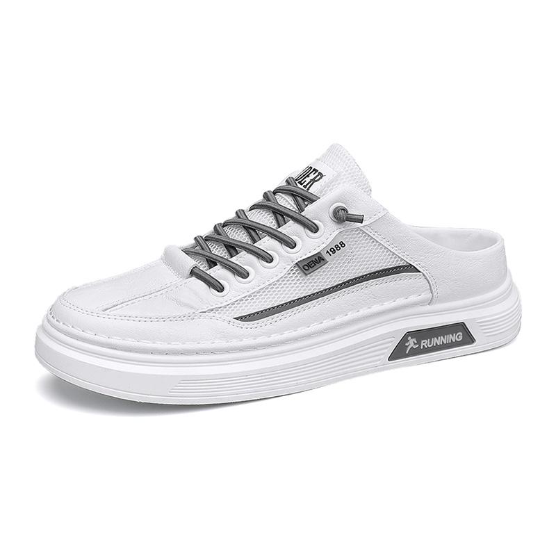 Men's Summer Slippers Luxury Casual Barefoot Shoes For Men Trend 2024 Comfortable Mesh Walking Outdoor Fashion Slippers Chinelos