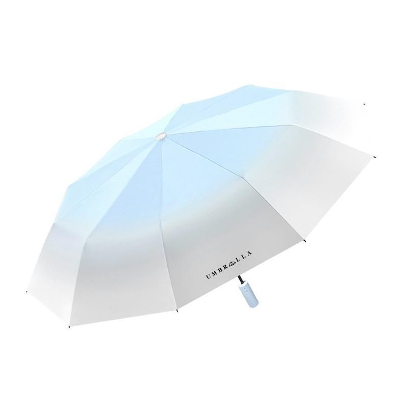 Gradual Change, Automatic Umbrella, Weather and Rain Parasol, Enlarged, Thickened, Reinforced, Folded, Wind-resistant, Special for Students