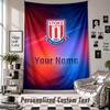 Wall Hanging Tapestry With Custom Name & Text, Stoke City FC Decorative Tapestry For Bedroom