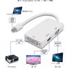 New 3-in-1 Mini Displayport Thunderbolt To DVI VGA HDMI Converter Adapter Cable IMac Mac Mini MacBook