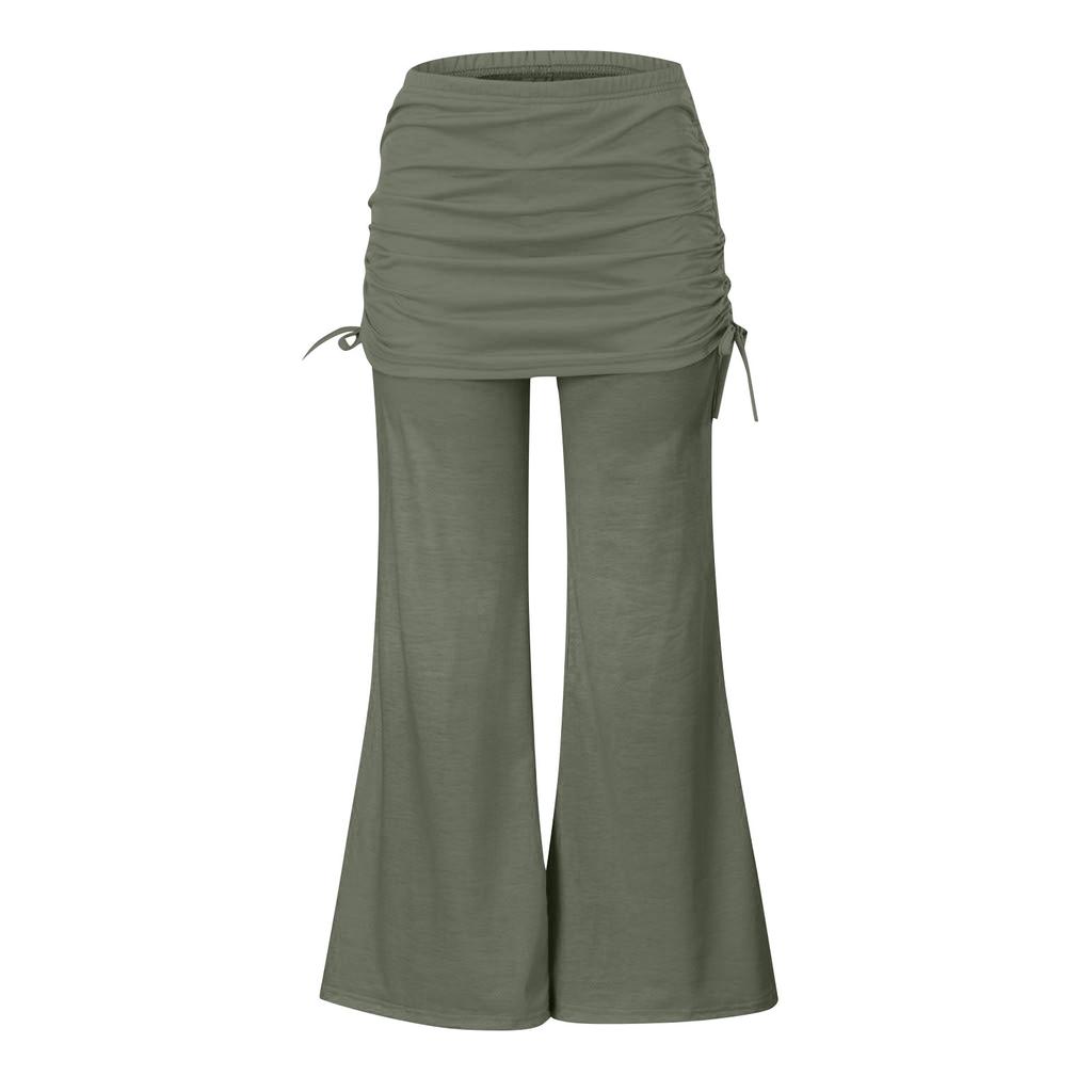 Women's High Waist Wide Leg Pants Casual Loose Fit Palazzo Lounge Yoga Pants with Drawstring