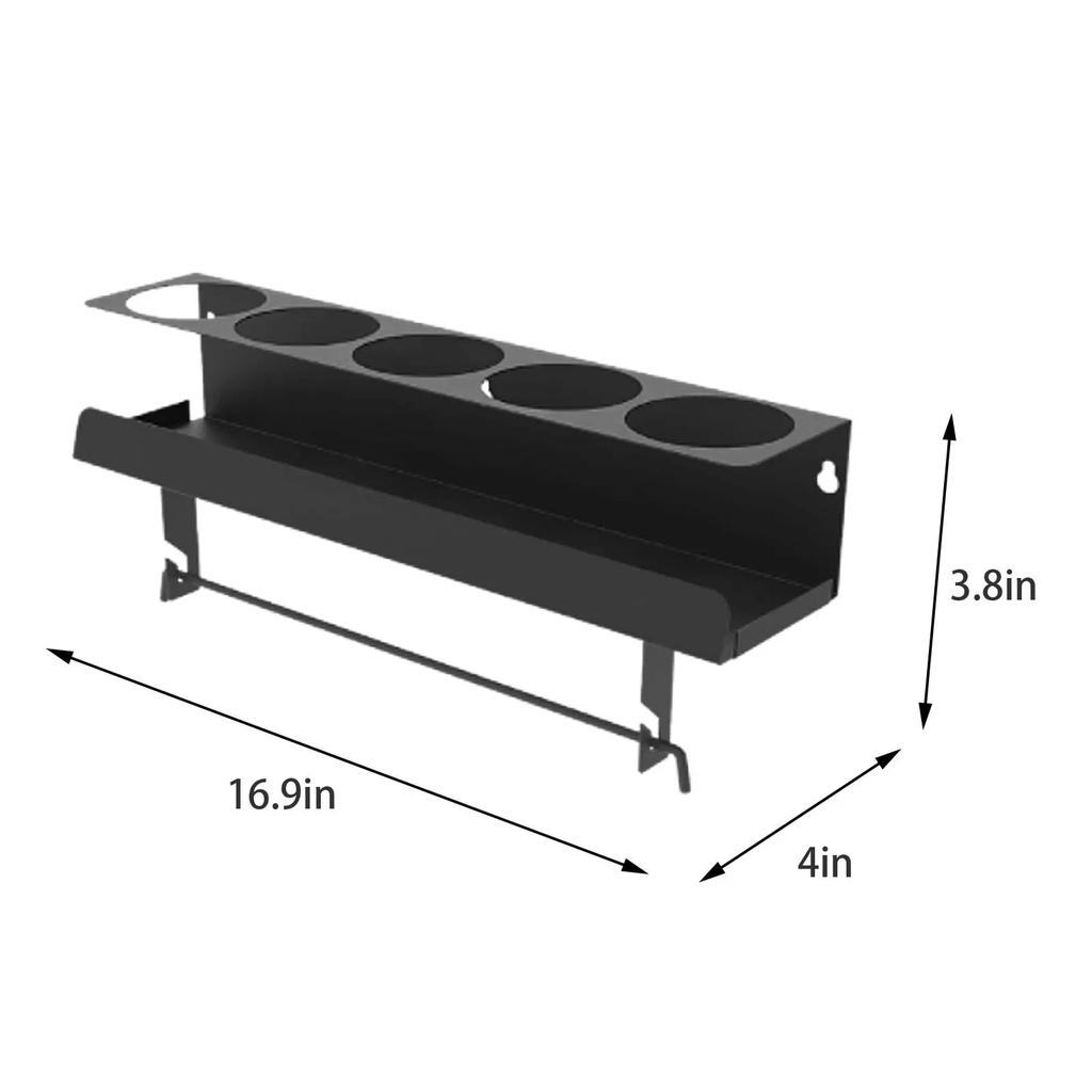 5 Bottle Spray Can Spray Bottle Holder Paint Bottle Storage Rack Workspace Home Use Tool Storage Rack Wall Mount Shelf