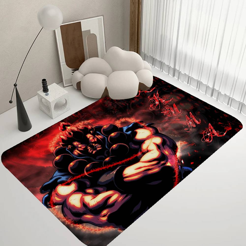 Baki Hanma Yujiro Manga Kitchen Mat Nordic Style Bedroom Living Room Doormat Home Balcony Anti-Slip Welcome Rug