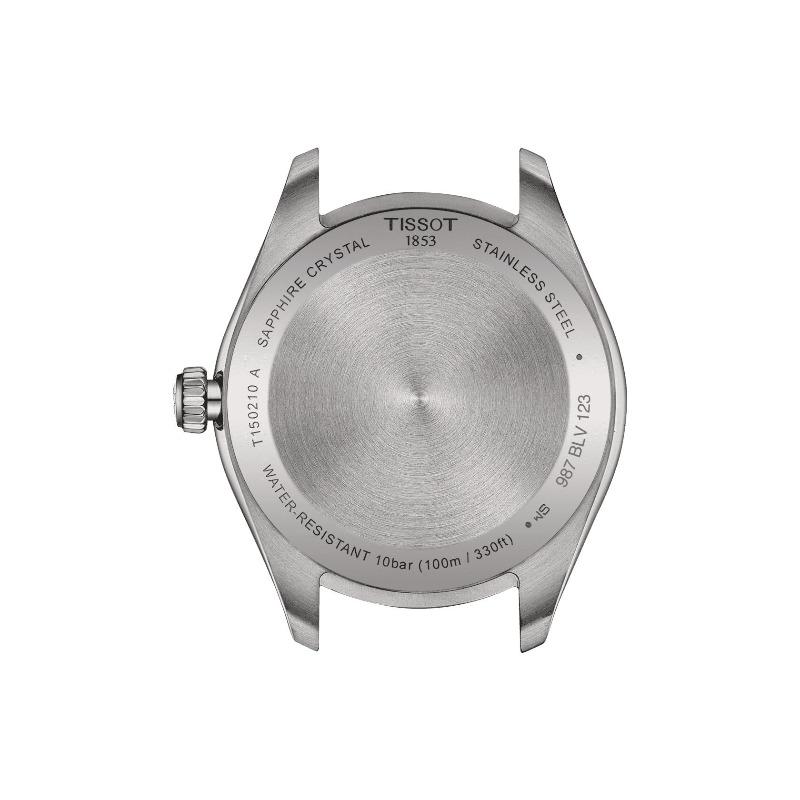 Tissot Мужские модные часы из нержавеющей стали с циферблатом из белого перламутра T150.210.11.116.00