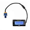 M12X1.5 Multi-functional Motorcycle Digital Meter, Mini 4 ( Temperature, Voltage, Rotational Speed, Clock