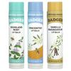 Badger, Holiday Lip Balm Set, Blue Box, Set of 3, 4.2 G (0.15 Oz) Each