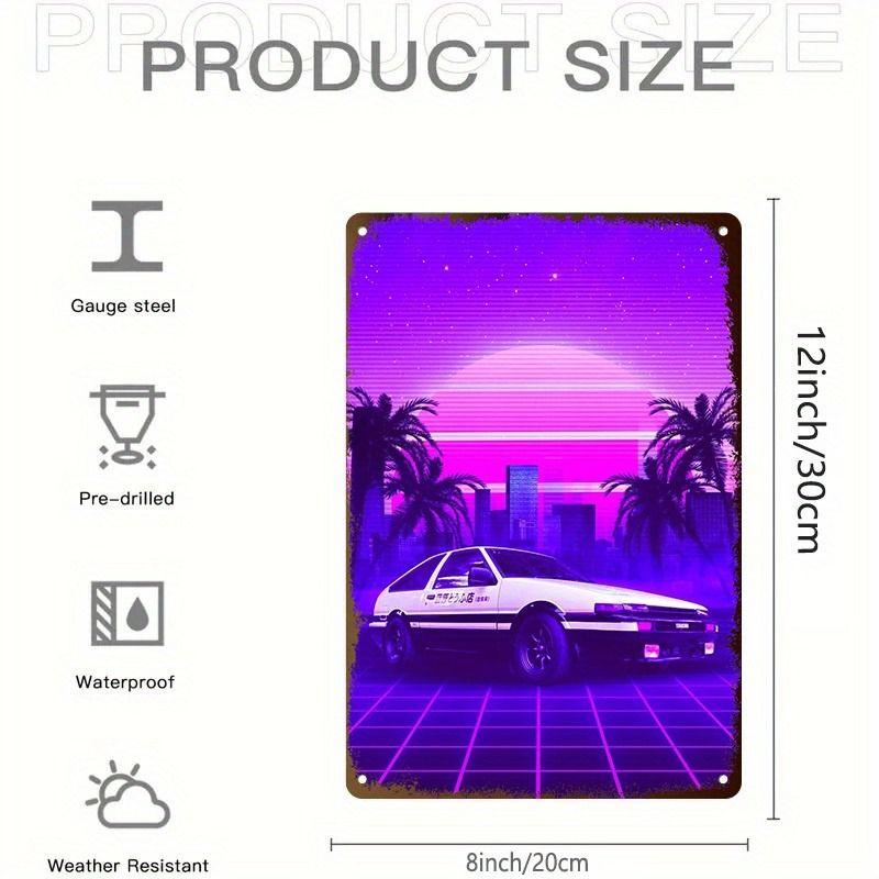 Авангардная автомобильная металлическая художественная картина для декора гаража