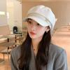 Ранняя осень новая британская ретро восьмиугольная шляпа женская пряжка на ремне берет с буквой повседневная универсальная шляпа художника прилив