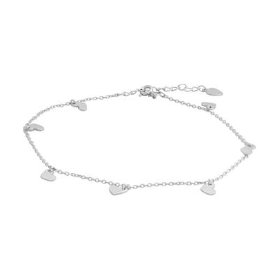 Серебряный браслет на ногу без камней (2144199)