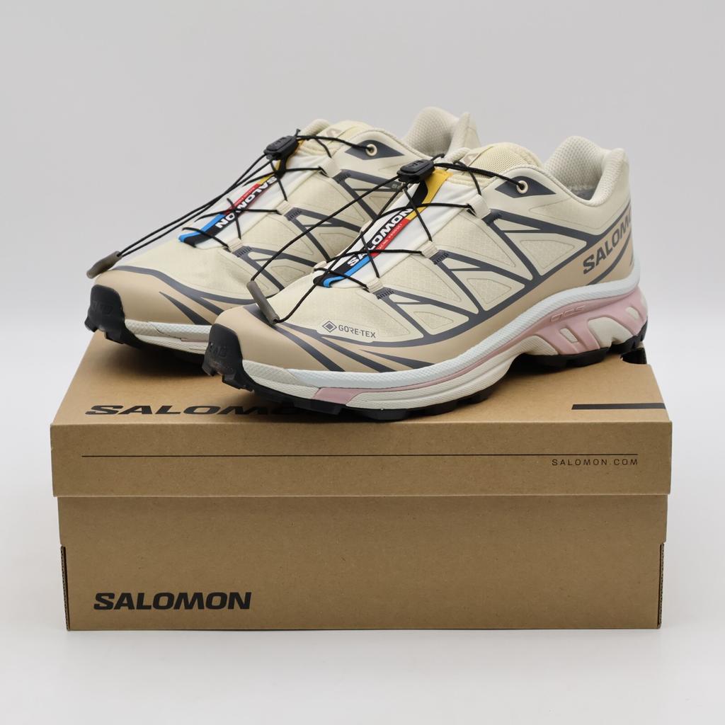 L47581200 Salomon XT-6 GORE-TEX Миндальное молоко Пепельно-серый Бледный сиреневый (Мужской)