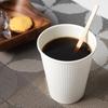 Made in Japan by Tokan Kogyo, Insulated Embossed Paper Cups, 260ml, with Lift-Up Lids, SMP-260E, Pack of 50 (Black, with Lift-Up Lids)