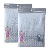 Two TEIJIN Dish Drying Mats (40cm X 45cm) - Made In Japan, Absorbent, Quick-Drying, Antibacterial, Microstar, Gray
