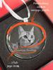 American Bobtail - crystal bauble with a photo, photo of a cat in crystal, personalized Christmas tree ornament by Art-Dog brand