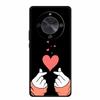 Coque For Honor X70 5G Case Cartoon Cat Funda Black Silicone Soft Back Cover For Honor X70 2025 Phone Case Cover X 70 HonorX70