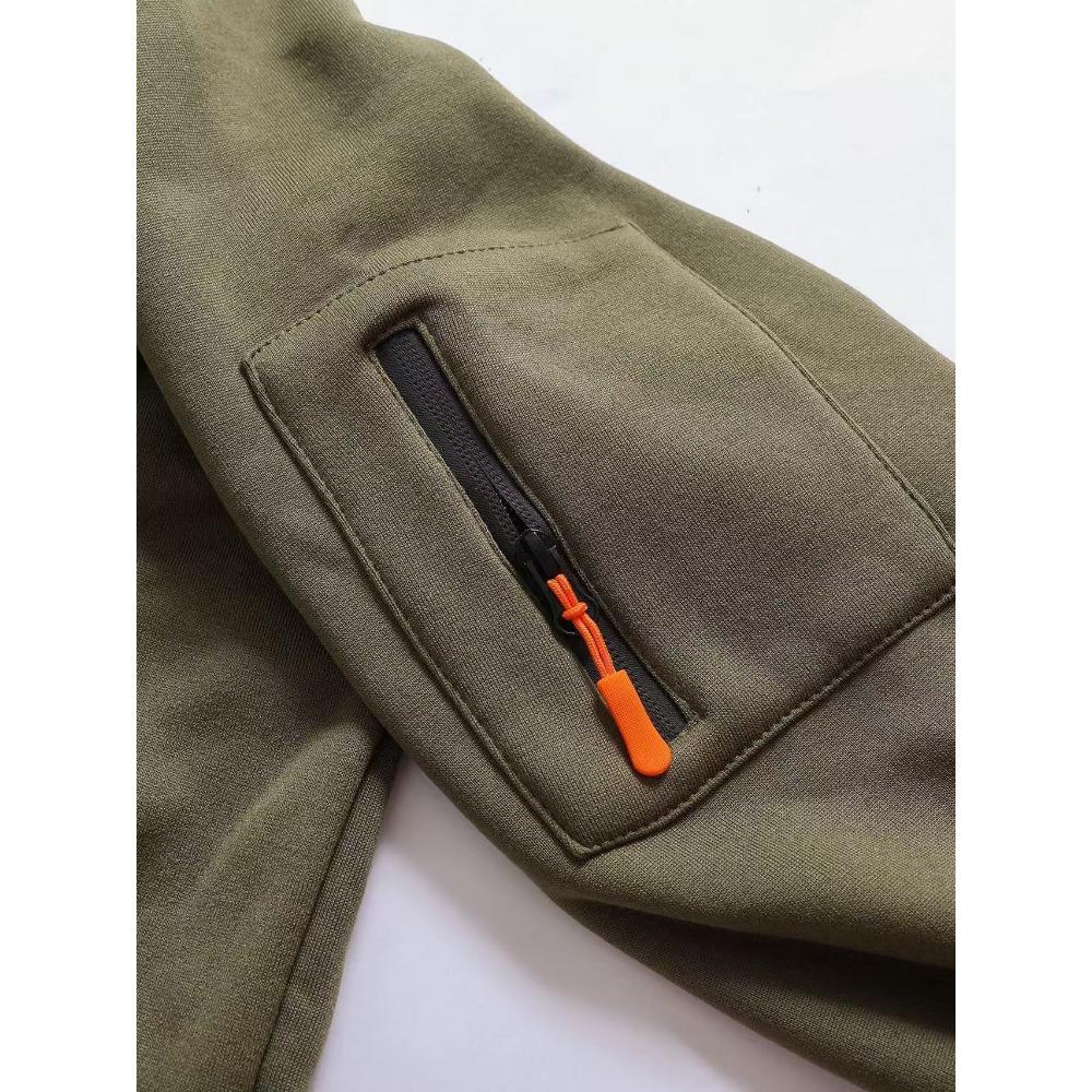 Новая мужская модная толстовка с капюшоном и множеством карманов