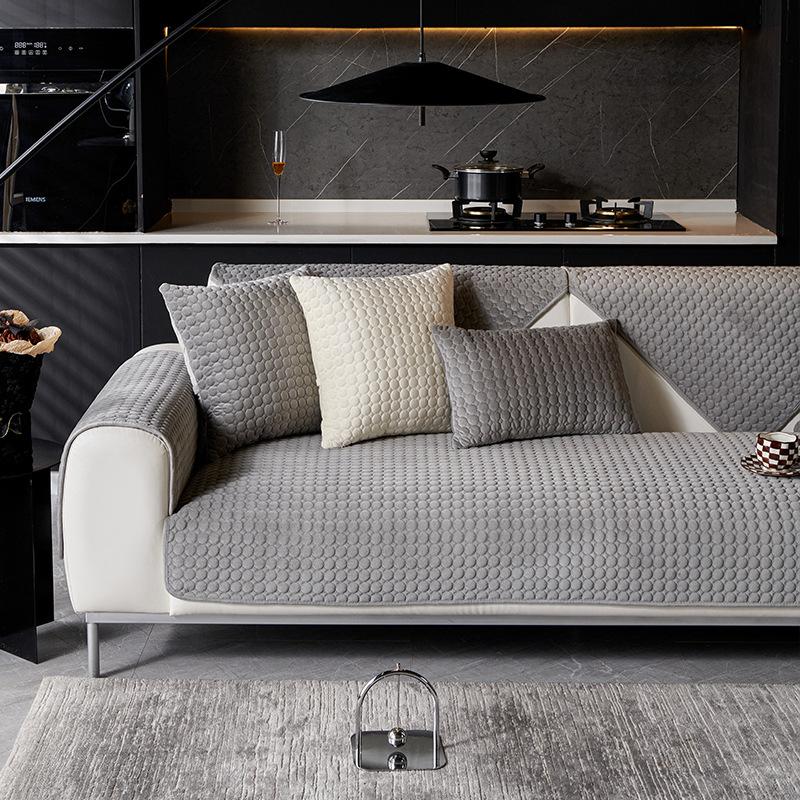 Однотонная плюшевая подушка для дивана для гостиной, диванный коврик глубокого цвета, светлая роскошная подушка для дивана с узором из верблюжьего бархата