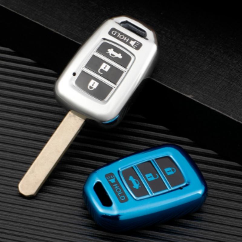 ТПУ автомобильный чехол для ключей с 4 кнопками для Honda Accord CRV Civic Jazz HR-V HRV 2013 2014 2015 2016 аксессуары для защиты ключей