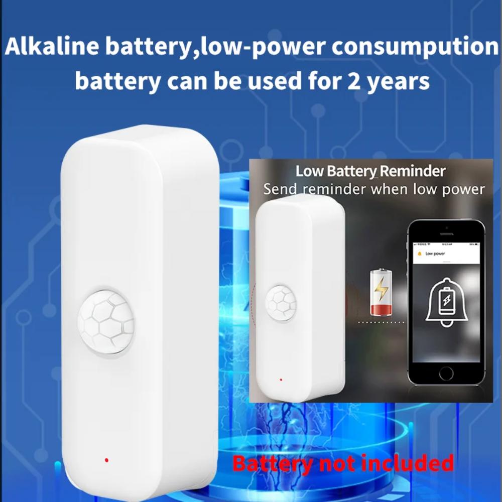 Tuya WiFI Датчик движения PIR Умный датчик взлома человеческого тела Приложение Пульт дистанционного управления Умная жизнь для умного дома Работа с Alexa