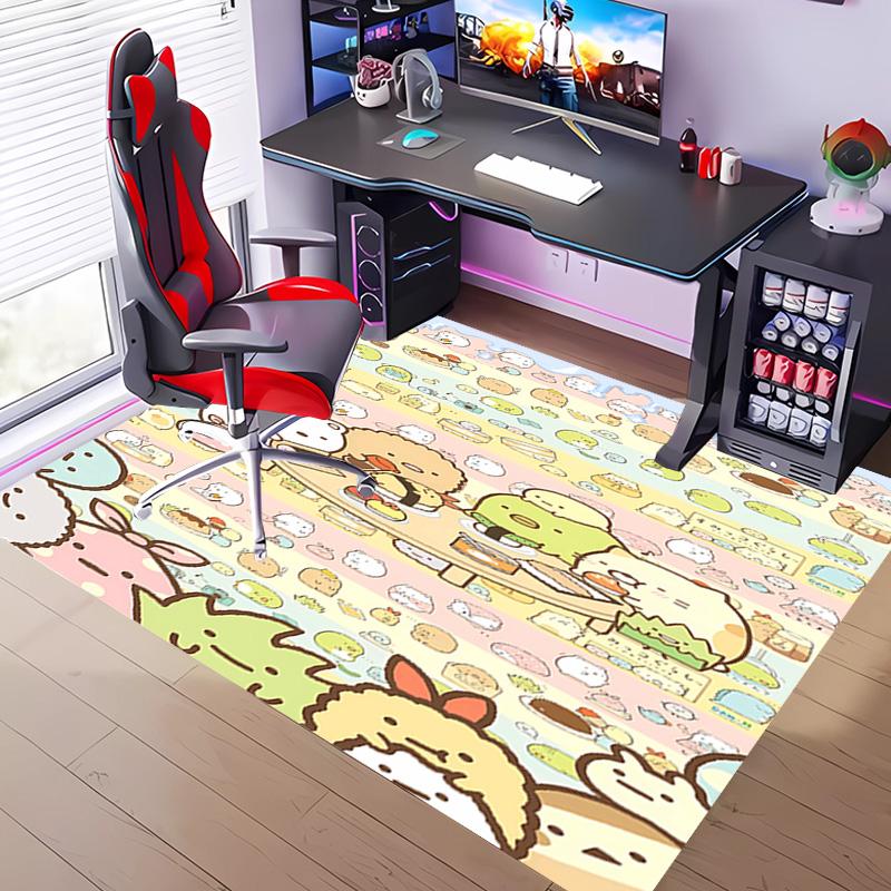 1pc Sumikko Gurashi2 Entrance Mat, Non-Slip Mat Area Rug,Room Decor, Outdoor Decor, Kitchen Rug,Doormat - Machine Washable, Easy to Clean