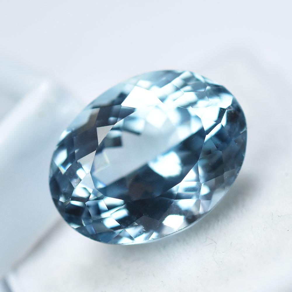 Natural Blue Sapphire Loose Gemstone 10.9 ct Lite September Birthstone for Gem Collections
