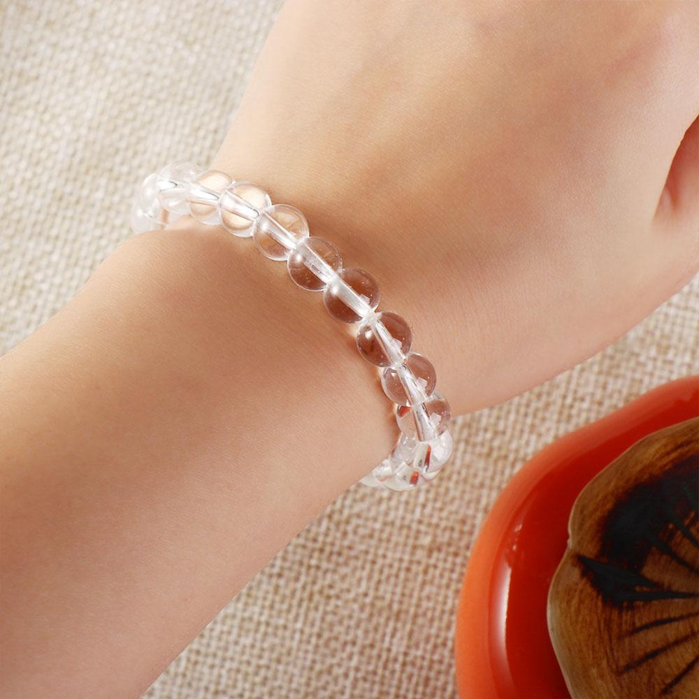 Bangle Purple Gemstone Crystal Natural Buddha Beads Amethyst Bracelet Beads Jewelry