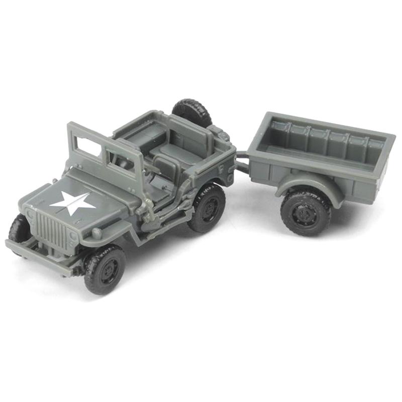4D сборка 1/72 US Willys Mb универсальный автомобиль грузовик военный автомобиль мужская игрушка сборка своими руками внедорожная модель автомобиля