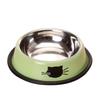 Colorful Non-Slip Stainless Steel Pet Bowl for Cats and Dogs