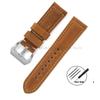 Бизнес Ремешок для часов из натуральной кожи Panerai для Omega Стальная пряжка Черный Коричневый Мужской ремешок Аксессуары 20 мм 22 мм 24 мм 26 мм