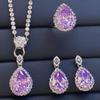 Sace Gems Классические кольца из медного сплава с цирконием, серьги, кулон, ожерелье, комплекты ювелирных изделий, подарки для свадебной вечеринки