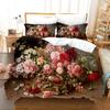 Oil Painting Flowers Digital Printing Bedding Sets Adult Bedclothes Quilt Art Duvet Cover Set Single King Queen Size